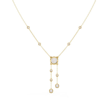 Ivana Jewels Necklaces Dainty Crystal Chain Necklace