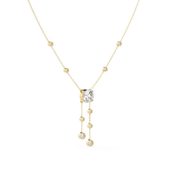 Ivana Jewels Necklaces Dainty Crystal Chain Necklace