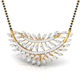 Ivana Jewels Necklaces Marquise & Round Diamond Foliage  Mangalsutra