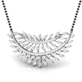 Ivana Jewels Necklaces Marquise & Round Diamond Foliage  Mangalsutra