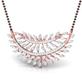 Ivana Jewels Necklaces Marquise & Round Diamond Foliage  Mangalsutra