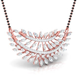 Ivana Jewels Necklaces Marquise & Round Diamond Foliage  Mangalsutra