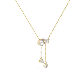 Ivana Jewels Necklaces Necklace with Diamond Drops
