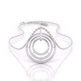 Ivana Jewels Necklaces White Gold / 14KT Diamond Circlet Pendant