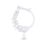 Ivana Jewels Nose Pin Fancy Shape & Round Diamond Nose Pin