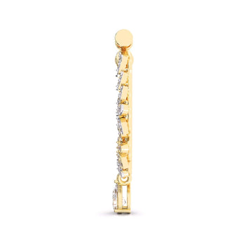 Ivana Jewels Nose Pin Fancy Shape & Round Diamond Nose Pin