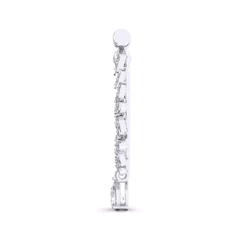 Ivana Jewels Nose Pin Fancy Shape & Round Diamond Nose Pin