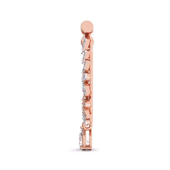 Ivana Jewels Nose Pin Fancy Shape & Round Diamond Nose Pin