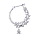 Ivana Jewels Nose Pin White Gold / 14KT Fancy Shape & Round Diamond Nose Pin