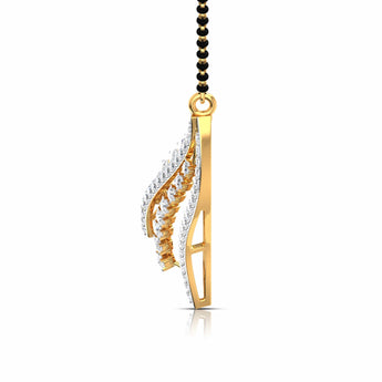 Ivana Jewels Pendant Marquise & Round Cut Diamond Cascade Mangalsutra