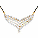 Ivana Jewels Pendant Marquise & Round Cut Diamond Cascade Mangalsutra