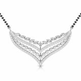 Ivana Jewels Pendant White Gold / 14KT Marquise & Round Cut Diamond Cascade Mangalsutra