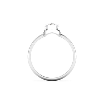 Ivana Jewels Ring Minimalist Pear Diamond Engagement Ring