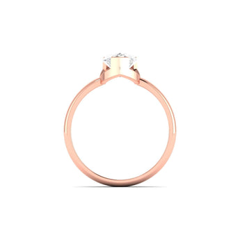Ivana Jewels Ring Minimalist Pear Diamond Engagement Ring