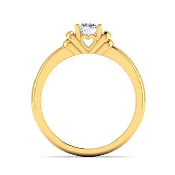Ivana Jewels Ring Sparkling Round Brilliant Diamond Solitaire Ring