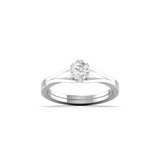 Ivana Jewels Ring White Gold / 14KT Classic Diamond Solitaire Ring