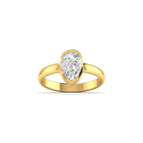 Ivana Jewels Ring Yellow Gold / 14KT Minimalist Pear Diamond Engagement Ring