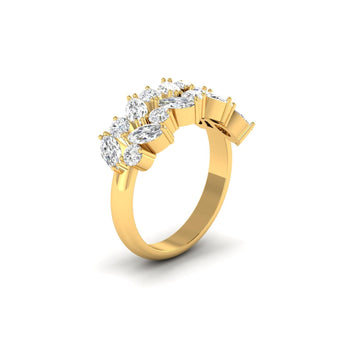 Ivana Jewels Rings 0.89 Cts Marquise-Cut Diamond Eternity Ring