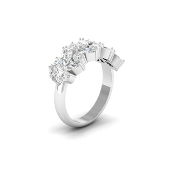 Ivana Jewels Rings 0.89 Cts Marquise-Cut Diamond Eternity Ring