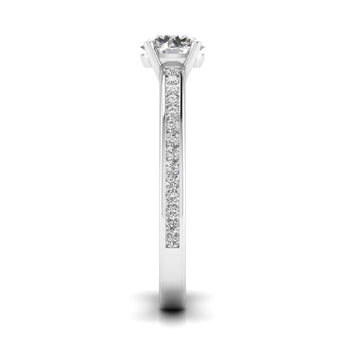 Ivana Jewels Rings 1 carat Solitaire Round Diamond Vintage Solitaire Ring