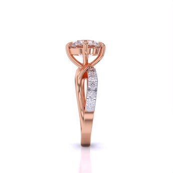 Ivana Jewels Rings 2 Carat Round Cut Diamond Centre Solitaire Ring