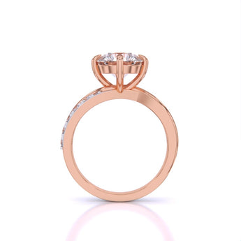 Ivana Jewels Rings 2 Carat Round Cut Diamond Centre Solitaire Ring