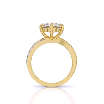 Ivana Jewels Rings 2 Carat Round Cut Diamond Centre Solitaire Ring