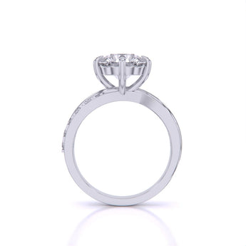 Ivana Jewels Rings 2 Carat Round Cut Diamond Centre Solitaire Ring