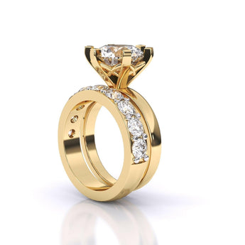 Ivana Jewels Rings 2 Carat Solitaire Entwined Diamond Ring