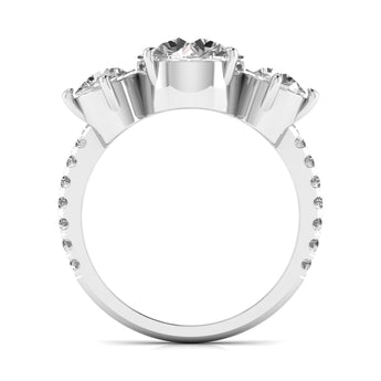 Ivana Jewels Rings 2 Carat Three Stone Classic Ring