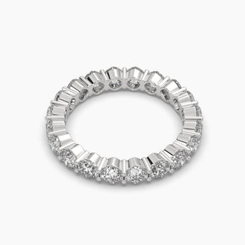 Ivana Jewels Rings 3.2 Carat SQUARE CUSHION Shape Diamond Band Ring