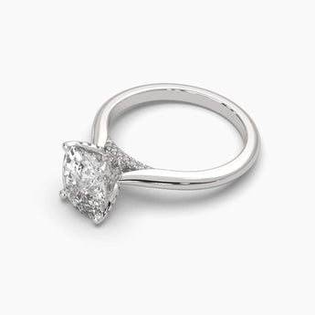 Ivana Jewels Rings 3.25 Carat Cushion Fancy Shape Solitaire Diamond Ring
