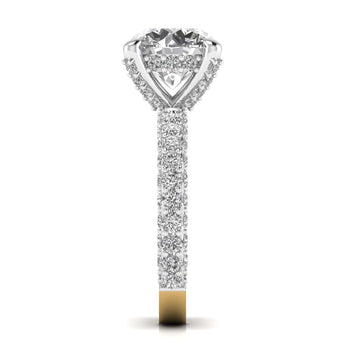 Ivana Jewels Rings 3.5 Carat Solitaire Diamond Channel Setting Ring