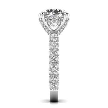 Ivana Jewels Rings 3.5 Carat Solitaire Diamond Channel Setting Ring