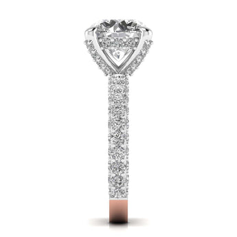 Ivana Jewels Rings 3.5 Carat Solitaire Diamond Channel Setting Ring