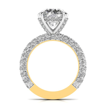 Ivana Jewels Rings 3.5 Carat Solitaire Diamond Channel Setting Ring