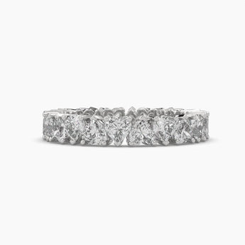 Ivana Jewels Rings 3.96 Carat Heart Shape Diamond Band Ring