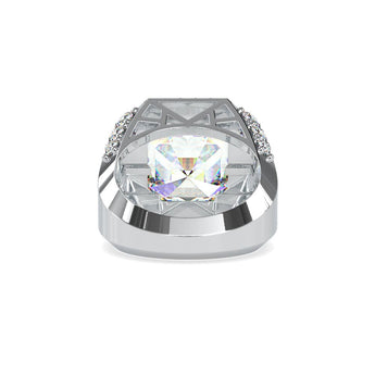 Ivana Jewels Rings 3 Carat Radiant Cut Halo Engagement Ring