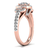 Ivana Jewels Rings 80 Pointers Round Step Diamond Ring