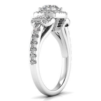 Ivana Jewels Rings 80 Pointers Round Step Diamond Ring