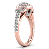 Ivana Jewels Rings 80 Pointers Round Step Diamond Ring