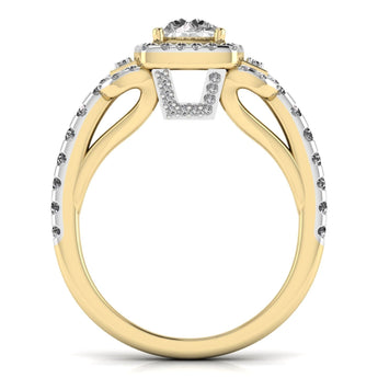 Ivana Jewels Rings 80 Pointers Round Step Diamond Ring