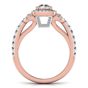 Ivana Jewels Rings 80 Pointers Round Step Diamond Ring