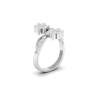 Ivana Jewels Rings Bridal Diamond Floral Cluster Ring
