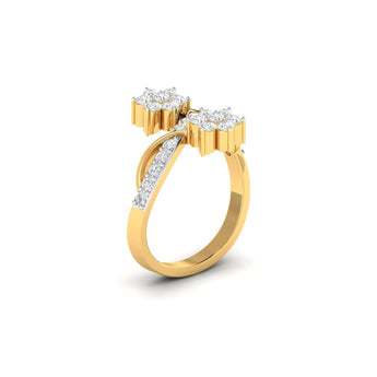 Ivana Jewels Rings Bridal Diamond Floral Cluster Ring