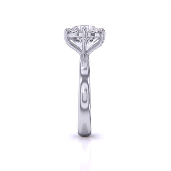 Ivana Jewels Rings Casual 3.35 Carat Solitaire Ring