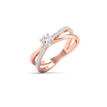 Ivana Jewels Rings Engagement Ring with Brilliant-Cut Solitaire Diamond