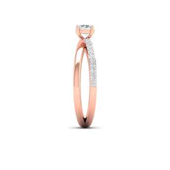 Ivana Jewels Rings Engagement Ring with Brilliant-Cut Solitaire Diamond