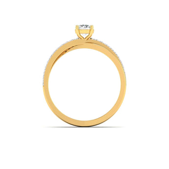 Ivana Jewels Rings Engagement Ring with Brilliant-Cut Solitaire Diamond