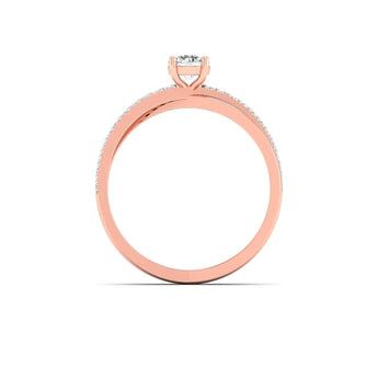 Ivana Jewels Rings Engagement Ring with Brilliant-Cut Solitaire Diamond